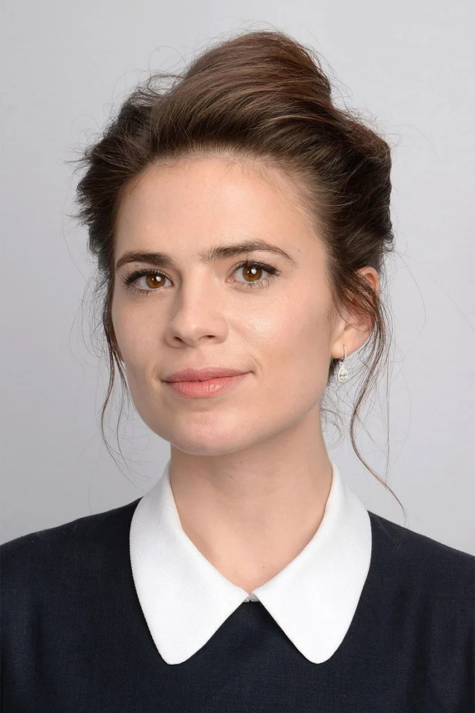 A portrait of actor Hayley Atwell.